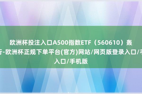 欧洲杯投注入口A500指数ETF（560610）轰动下行-欧洲杯正规下单平台(官方)网站/网页版登录入口/手机版