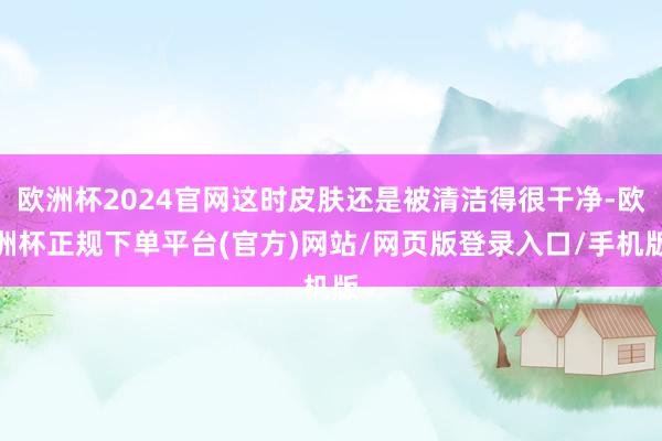 欧洲杯2024官网这时皮肤还是被清洁得很干净-欧洲杯正规下单平台(官方)网站/网页版登录入口/手机版