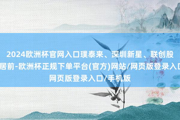 2024欧洲杯官网入口璞泰来、深圳新星、联创股份等跌幅居前-欧洲杯正规下单平台(官方)网站/网页版登录入口/手机版