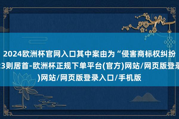 2024欧洲杯官网入口其中案由为“侵害商标权纠纷”的公告以223则居首-欧洲杯正规下单平台(官方)网站/网页版登录入口/手机版